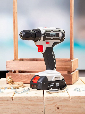 Дрель-шуруповерт аккумуляторный, Булат, ЕАС 21 ДШ, 21 В, быстрозажим патрон, кейс, 250121421