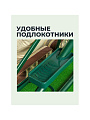 Качели садовые 3-местные, 227х130х170 см, 350 кг, Монте, раскладываются в кровать, с москитной сеткой, шоколад, подушка, A44C.322, металл - фото 3