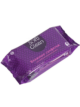 Салфетка влажные Softi Clean, антибактериальная, 60 шт, 38280
