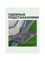 Качели садовые 3-местные, 200х118х170 см, 300 кг, раскладываются в кровать, с москитной сеткой, C060013, металл - фото 3