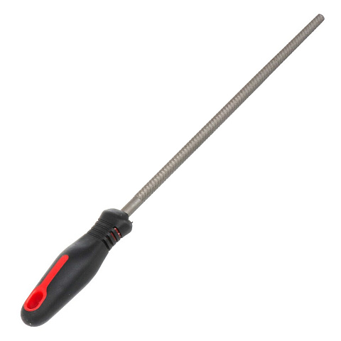 Напильник круглый, 250 мм, №2, пластиковая ручка, Bartex, 12010