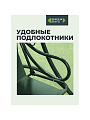 Качели садовые 3-местные, 198х115х176 см, 250 кг, Green Days, с москитной сеткой, зеленые, пальма, LG5467M, металл - фото 2