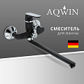 Смеситель для ванны, Aqwin, с картриджем, черный, A22118-6