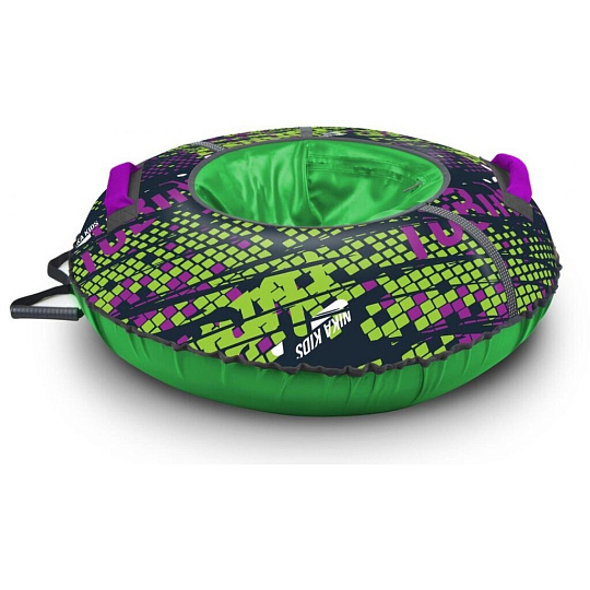 Санки-ватрушка Nika, Sport 2в1, 85 см, 90 кг, с буксировочным тросом, с ручками, усиленная камера, фиолетовые, ТБ2К-85/22