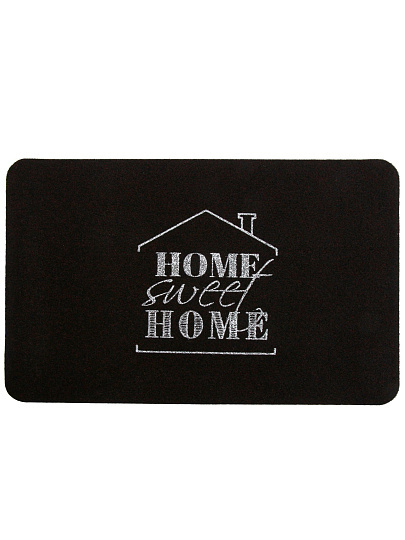 Коврик влаговпитывающий, 60х90 см, прямоуг, резина, полиэстер, черн, Милый дом, ComeForte, TCLR/W-13