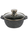 Кастрюля алюминий, антипригарное покрытие, 1 л, крышка стекло, Мечта, Гранит, 41701 - фото 3
