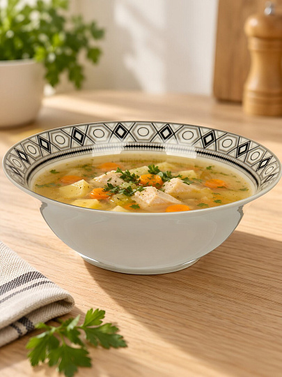 Салатник фарфор, круглый, 15 см, Орнамент, Marigold, UG000537