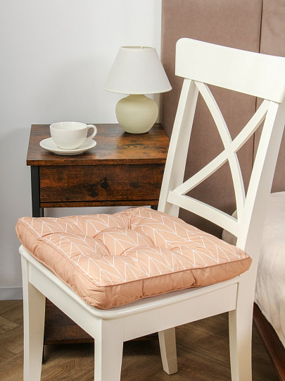 Сиденье мягкое 100%пэ, 40х40 см, бежевое, A140082