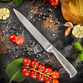 Нож кухонный Daniks, Ферра, разделочный, нержавеющая сталь, 20 см, рукоятка сталь, YW-A042-SL - фото 3
