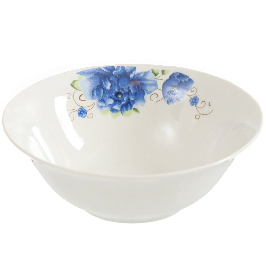 Салатник керамика, круглый, 15х5 см, 0.4 л, Мэджик Блю, Daniks