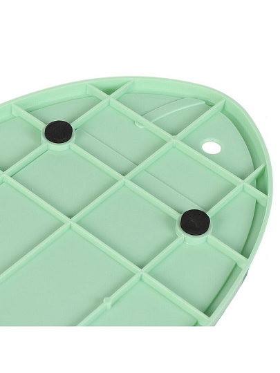 Доска разделочная пластик, для рыбы, 50х18х4 см, зеленая, овальная, Y4-8039