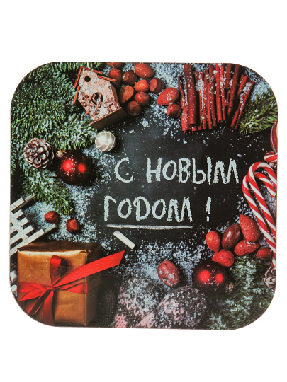 Подставка под горячее, дерево, квадратная, 18 см, Подарки, С-94