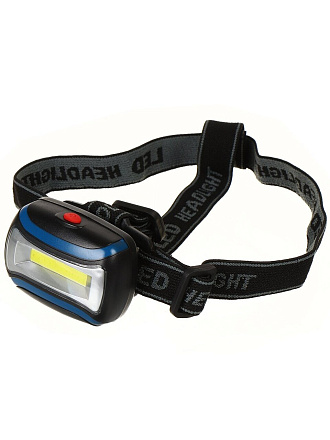 Фонарь налобный, пластик, черный, SPE17194-8