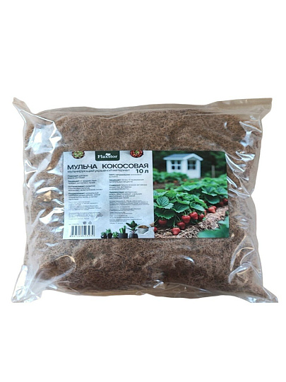 Мульча кокосовая в пакете, 10 л, Flaxstor