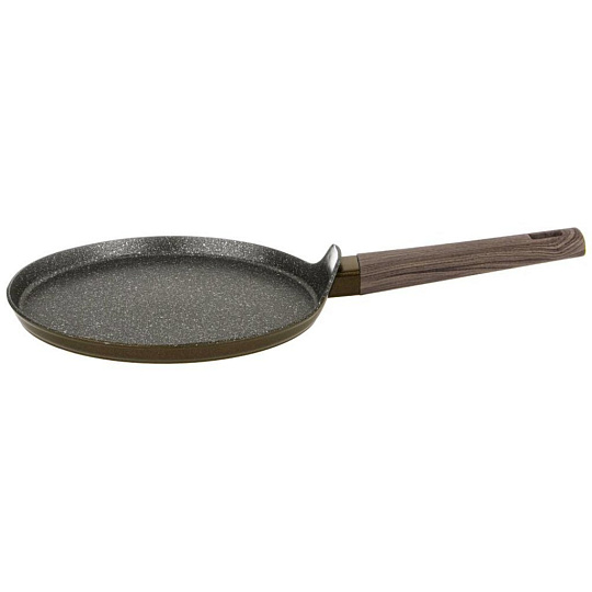 Сковорода блинная Agness &quot;spicy&quot; с &quot;мраморным&quot; антипригар.покрытием 22 см. цвет: оливковый, 947-545