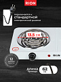 Плита электрическая Rion, 2000 Вт, 2 конфорки, спираль, эмаль, механическая, переключатель поворотный, белая - фото 2