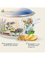 Кастрюля эмалированная сталь, 5.5 л, крышка сталь, сферический, СтальЭмаль, Горная лаванда, 6RC221M, индукция - фото 4