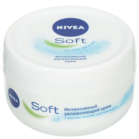 Крем для тела, Nivea, Soft, интенсивное увлажнение, 200 мл