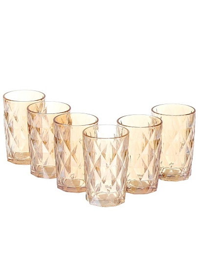 Стакан 350 мл, стекло, 6 шт, Мёд, Y4-5417