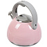 Чайник нержавеющая сталь, 2.7 л, со свистком, зеркальный, ручка бакелитовая, с силиконовым покрытием, Daniks, индукция, розовый, M-083P - фото 3