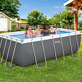Бассейн каркасный Bestway, 412х201х122 см, Power Steel Rectangular, 56456, фильтр-насос, лестница, 8124 л - фото 3