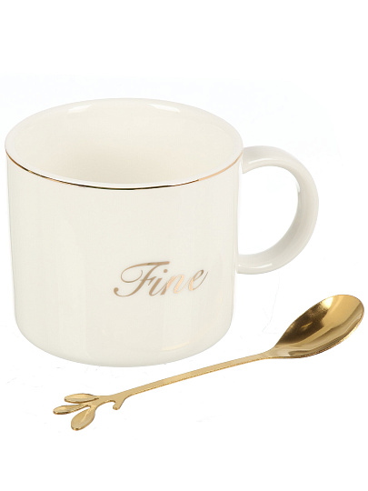 Чайная пара керамика, 3 предмета, на 1 персону, 280 мл, Сладости, B010421, в ассортименте