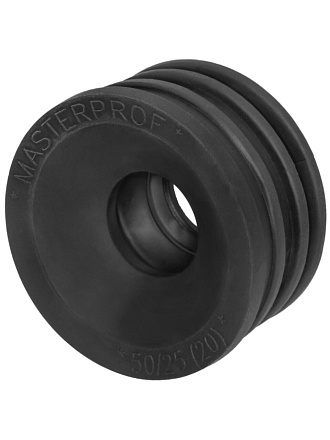 Манжета 50х25 мм, ТЭП, черная, MasterProf, индивидуальная упаковка, ИС.131604