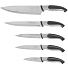 Набор ножей 6 предметов, 20 см, 20 см, 13 см, 13 см, 9 см, нержавеющая сталь, рукоятка пластик, с подставкой, пластик, Daniks, Neo, YW-А040G - фото 2