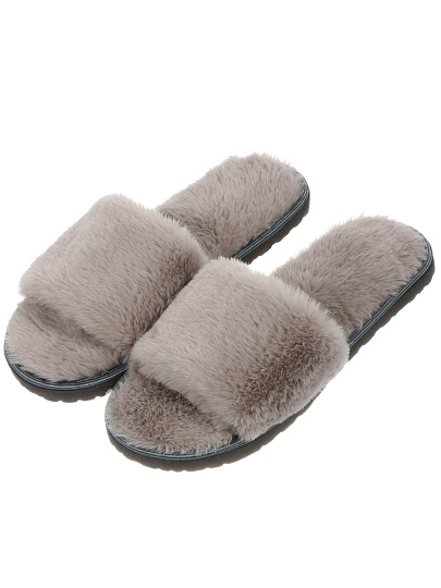 Тапки для женщин, серые, р. 36-37, меховые, DAISY Р