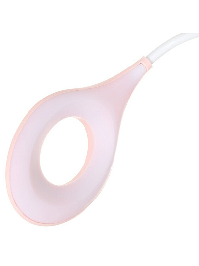 Светильник настольный на прищепке, белый, абажур розовый, SPE 16941-01-167