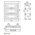 Бокс настенного монтажа навесной, ЩРН-П, пластик, TDM Electric, 36 модулей, IP41, SQ0901-0007 - фото 2