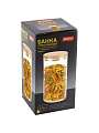 Банка для сыпучих продуктов, стекло, 1.5 л, 11.8х11.8х22.8 см, с крышкой, Mallony, Bambu, 004446 - фото 3