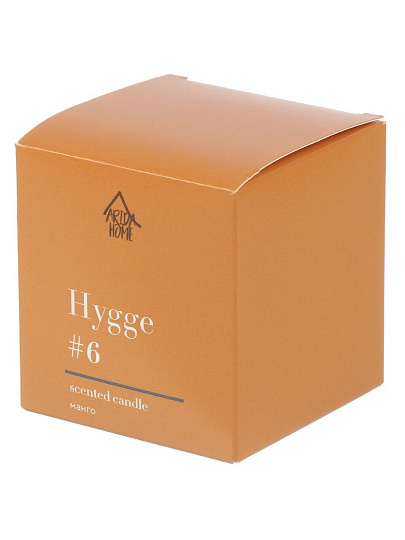 Свеча ароматизированная, 6.8х6.4 см, в стакане, Arida Home, Манго, АР100-622