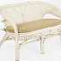 Мебель садовая Пеланги, белая, стол, 58 см, 2 кресла, 1 диван, подушка бежевая, 95 кг, 02/15 White - фото 9