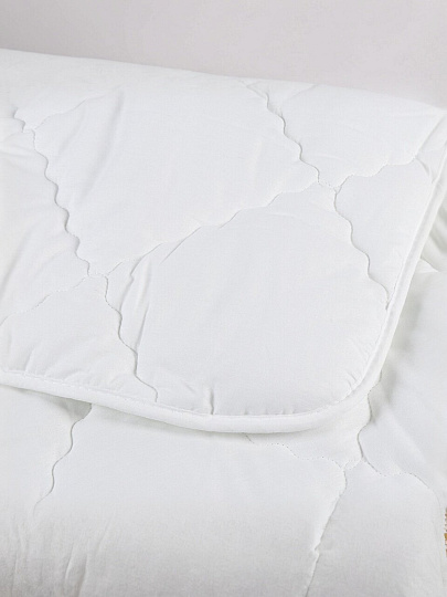 Одеяло 2-спальное, 172х205 см, Премиум, Лебяжий искусственный пух, 300 г/м2, всесезонное, чехол хлопок, кант, Столица Текстиля