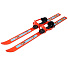 Лыжи для детей, 100 см, с палками, 100 см, универсальное крепление, в сетке, оранжевые, Вираж-спорт - фото 2