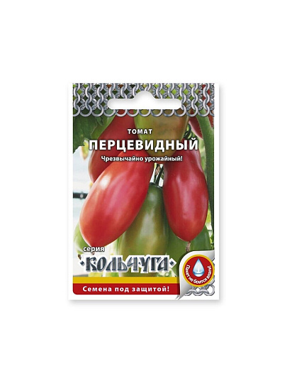 Семена Томат, Перцевидный, 0.1 г, Кольчуга, цветная упаковка, Русский огород