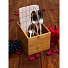 Подставка для столовых приборов, бамбук, 12.5х12.5х12.5 см, Катунь, КТ-ОР-03 - фото 2