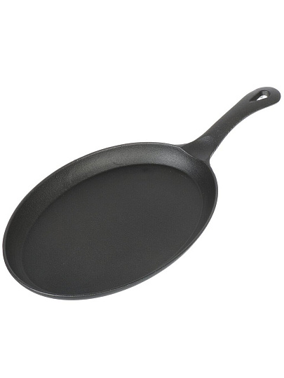 Сковорода чугун, 26х18.5х2 см, с подставкой, Y4-8877