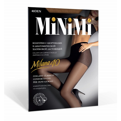 Колготки Minimi, Mini Milana, 40 DEN, р. 3, daino, шортики