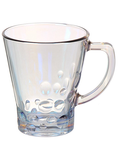 Кружка стекло, 300 мл, Аура Модерн Васильковый, Glasstar, RNVS2224