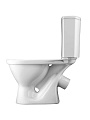 Унитаз-компакт Santek, Алькор, косой выпуск, пластиковое сиденье, 2 режима - фото 4