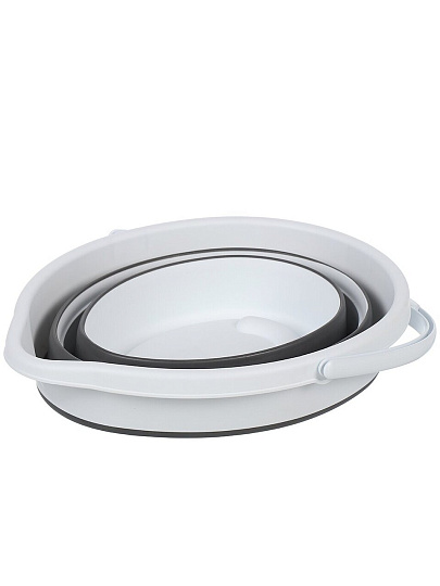 Ведро пластик, 10 л, хозяйственное, со сливом, со сливом, складное, 37.5х29х27см, Y6-10798