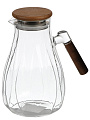 Кувшин боросиликатное стекло, 1.8 л, прозрач, дерев ручка, крышка-фильтр, Y4-11031