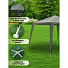 Тент-шатер зеленый, 2.4х2.4 м, четырехугольный, толщина трубы 0.6 мм, AI-0706002 - фото 7