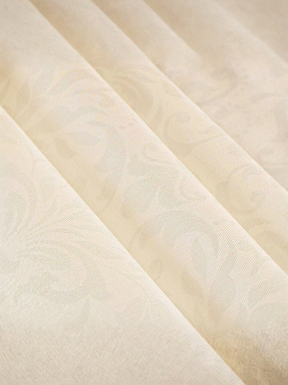 Скатерть 150х220 см, 100% хлопок, Лёгкость хлопка Кружева, шампань, AI-1504039