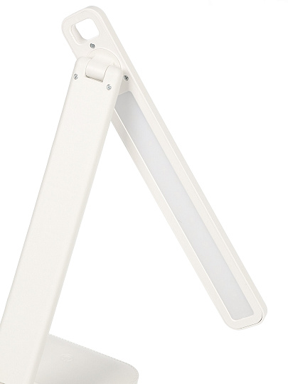 Светильник настольный, 5 Вт, USB+адаптер, белый, абажур белый, A100085, на подставке