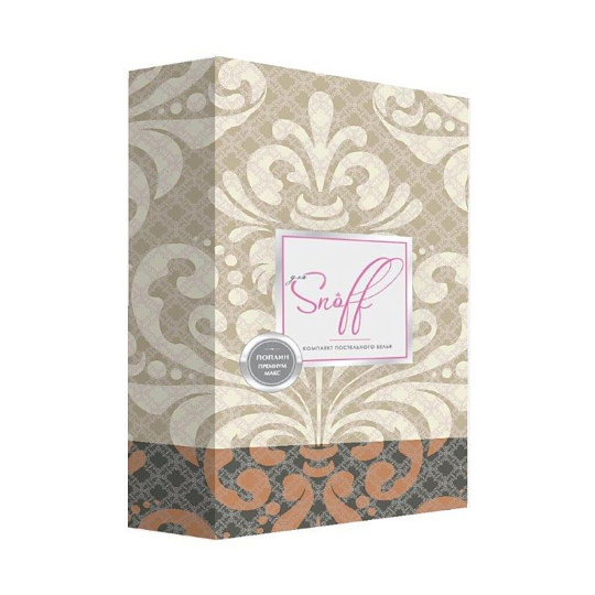 Постельное белье 1.5-спальное, простыня 150х215 см, 2 наволочки 70х70 см, пододеяльник 145х215 см, Для Snoff, поплин, Максимили 4202/1+4204/а1