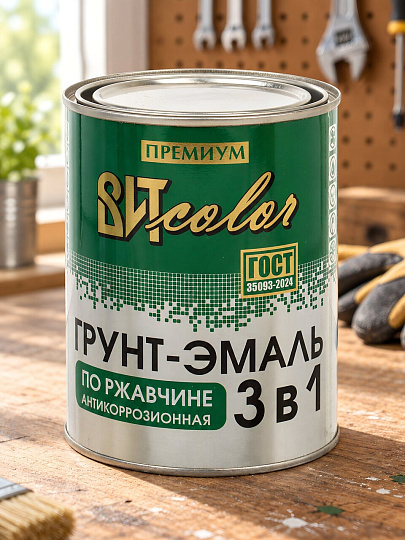 Грунт-эмаль ВИТ, по ржавчине, алкидная, белая, 0.8 кг
