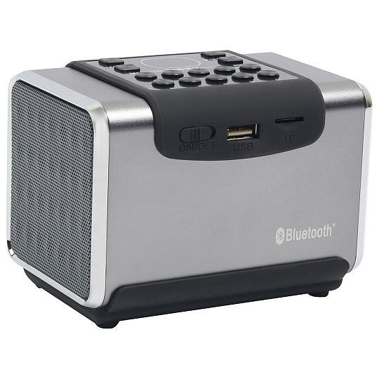 Акустическая система First, FA-1920-1-SI, выход AUX, USB, слот для карты, Bluetooth, серебристая